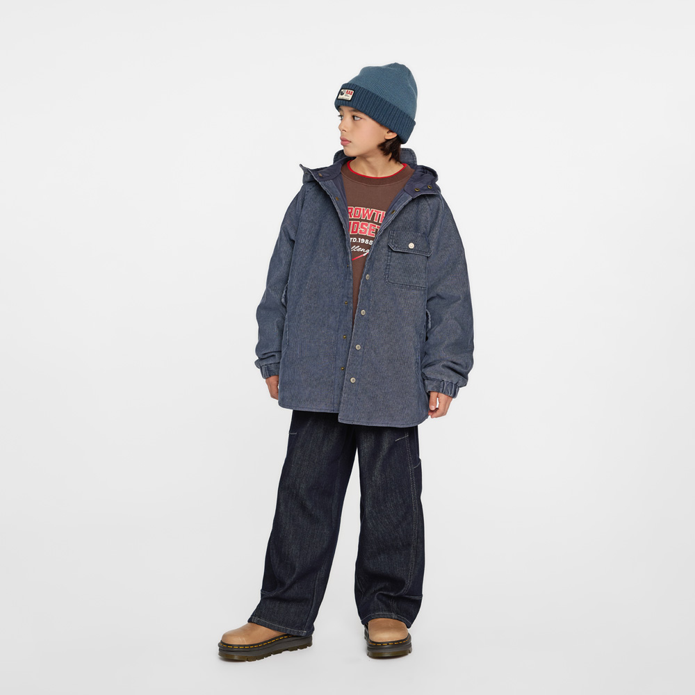 Dunt Corduroy Quilted Hooded Jacket (Size 9-23)