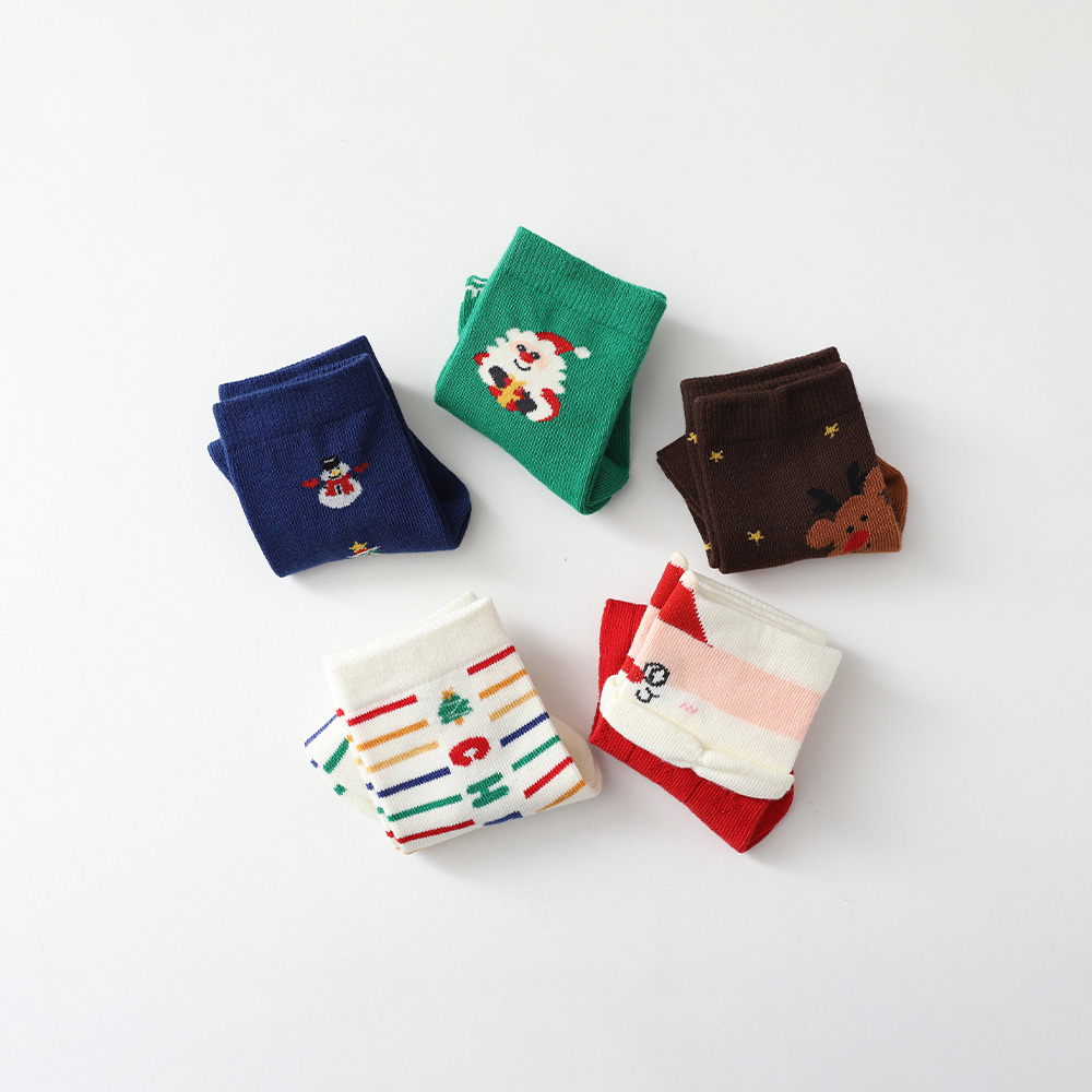 Cookie Santa Socks 5-piece set