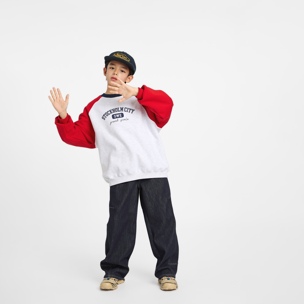 Stock fleece man-to-man (sizes 9-23)