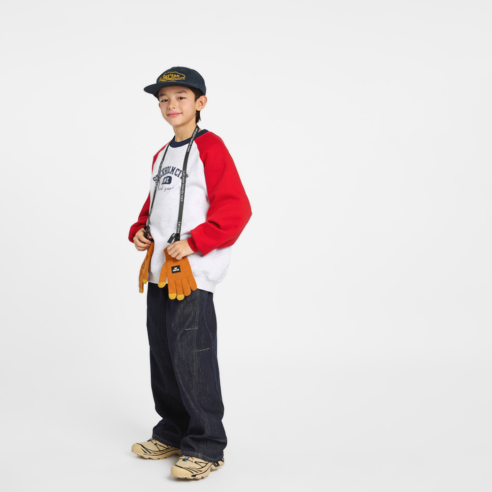 Stock fleece man-to-man (sizes 9-23)