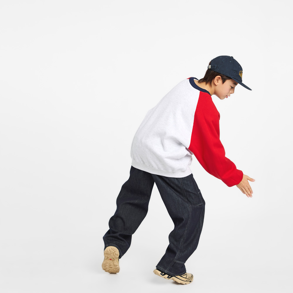 Stock fleece man-to-man (sizes 9-23)