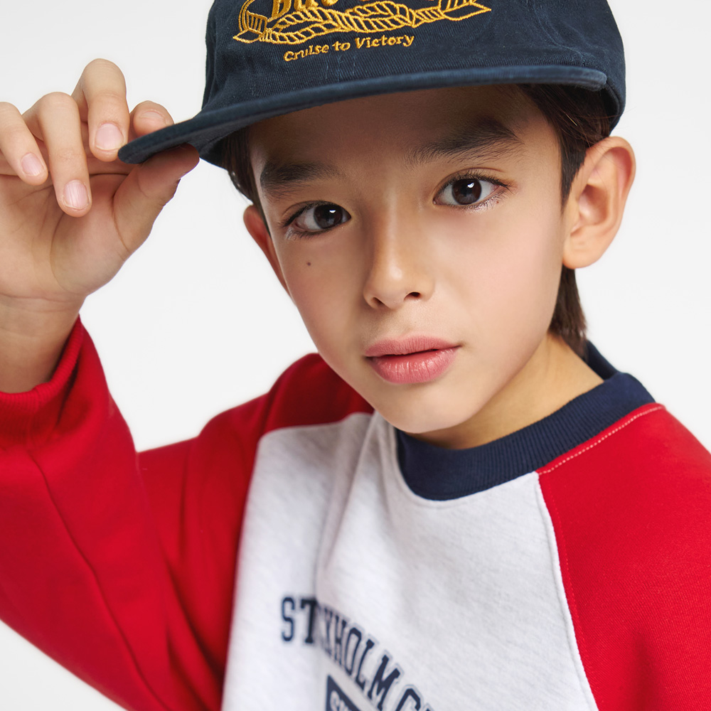 Stock fleece man-to-man (sizes 9-23)