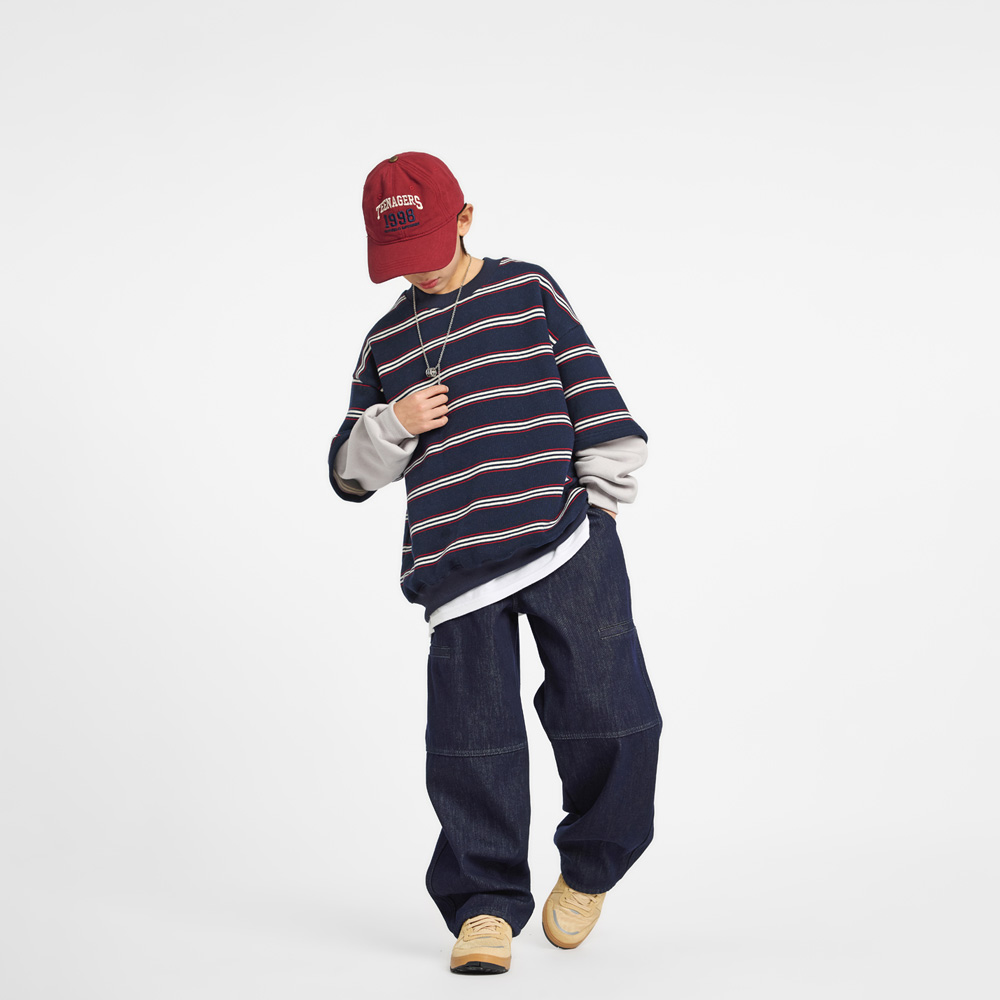 Entoyanggimo Layered Man-to-Man (Size 9-23)