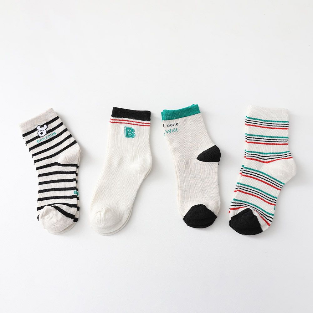 Bonjour Socks 4-piece set